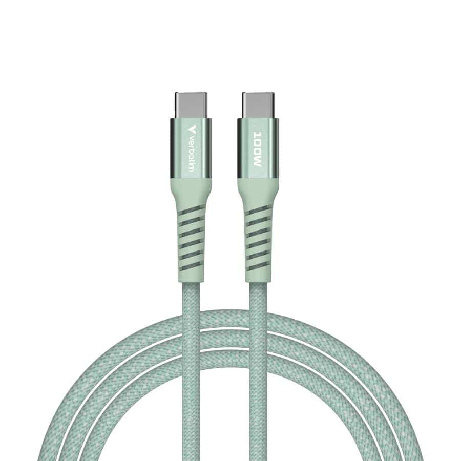 Verbatim Sync & Charge Magnetische Kabel - 100W USB-C naar USB-C 120 cm Groen - Afbeelding 7