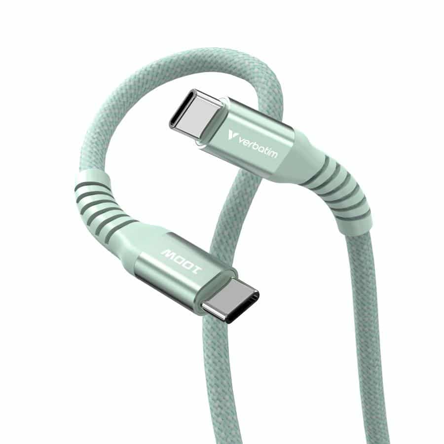 Verbatim Sync & Charge Magnetische Kabel - 100W USB-C naar USB-C 120 cm Groen - Afbeelding 8