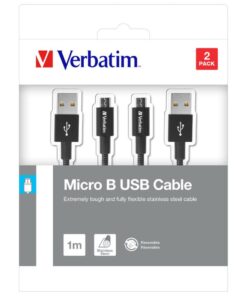 Verbatim 48874 USB-kabel USB 3.2 Gen 1 (3.1 Gen 1) 1 m Micro-USB A USB A Zwart - Afbeelding 6