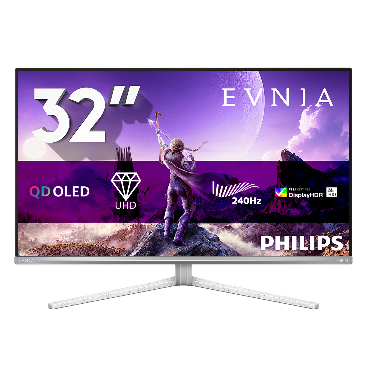 Philips 32M2N8900P/00 computer monitor 80 cm (31.5") 3840 x 2160 Pixels Wit