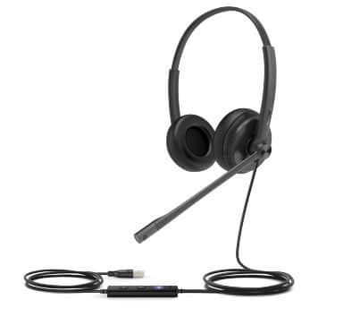 Yealink UH34 SE Stereo/Dual UC USB-A Headset Bedraad Hoofdband Oproepen/muziek USB Type-A Zwart