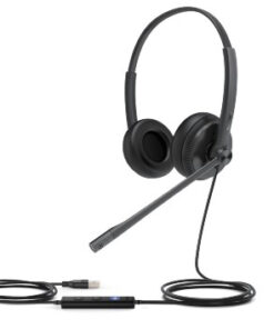 Yealink UH34 SE Stereo/Dual Teams USB-C Headset Bedraad Hoofdband Oproepen/muziek USB Type-C Zwart