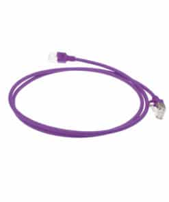 ACT Paarse 1,5 meter LSZH U/FTP CAT6A datacenter slimline patchkabel snagless met RJ45 connectoren - Afbeelding 2