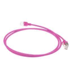 ACT Roze 1,5 meter LSZH U/FTP CAT6A datacenter slimline patchkabel snagless met RJ45 connectoren - Afbeelding 2
