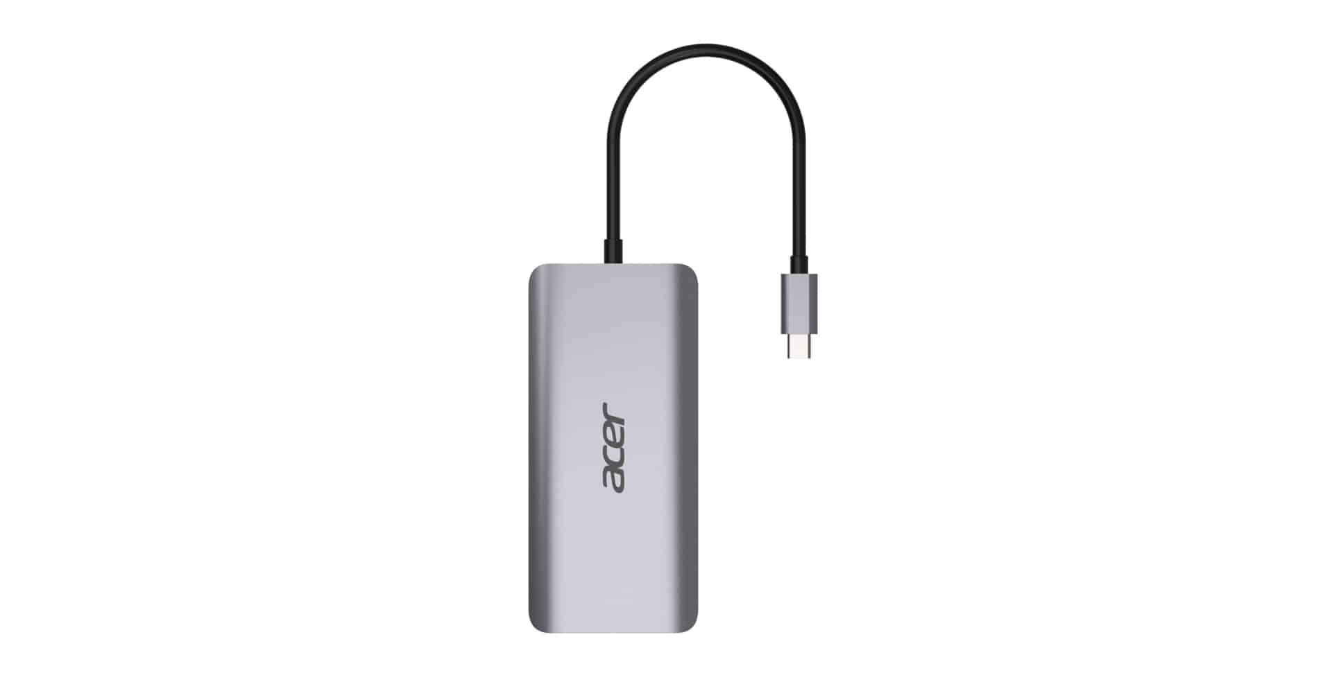 Acer 12-in-1 Type-C Dongle Bedraad USB 3.2 Gen 1 (3.1 Gen 1) Type-C Zilver - Afbeelding 5