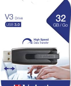 Verbatim V3 - USB-Stick 3.0 32 GB - Zwart - Afbeelding 4