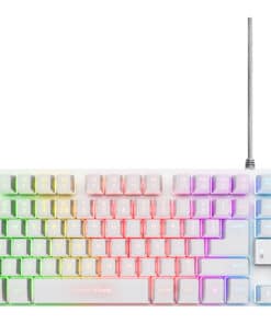 Trust GXT 794W toetsenbord Inclusief muis Gamen USB QWERTY Amerikaans Engels Wit - Afbeelding 4