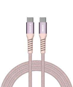 Verbatim Sync & Charge Magnetische Kabel - 100W USB-C naar USB-C 120 cm Roze - Afbeelding 2