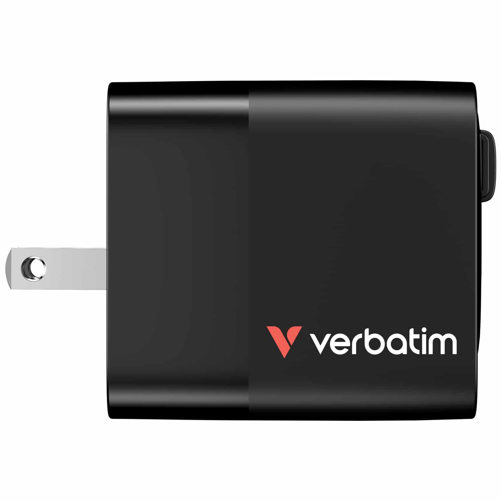 Verbatim GaN Charger 65W Universeel Zwart AC Snel opladen Binnen - Afbeelding 4