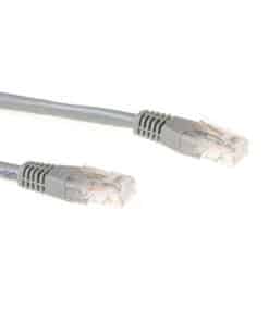 ACT Grijze 3 meter U/UTP CAT6A patchkabels met RJ45 connectoren