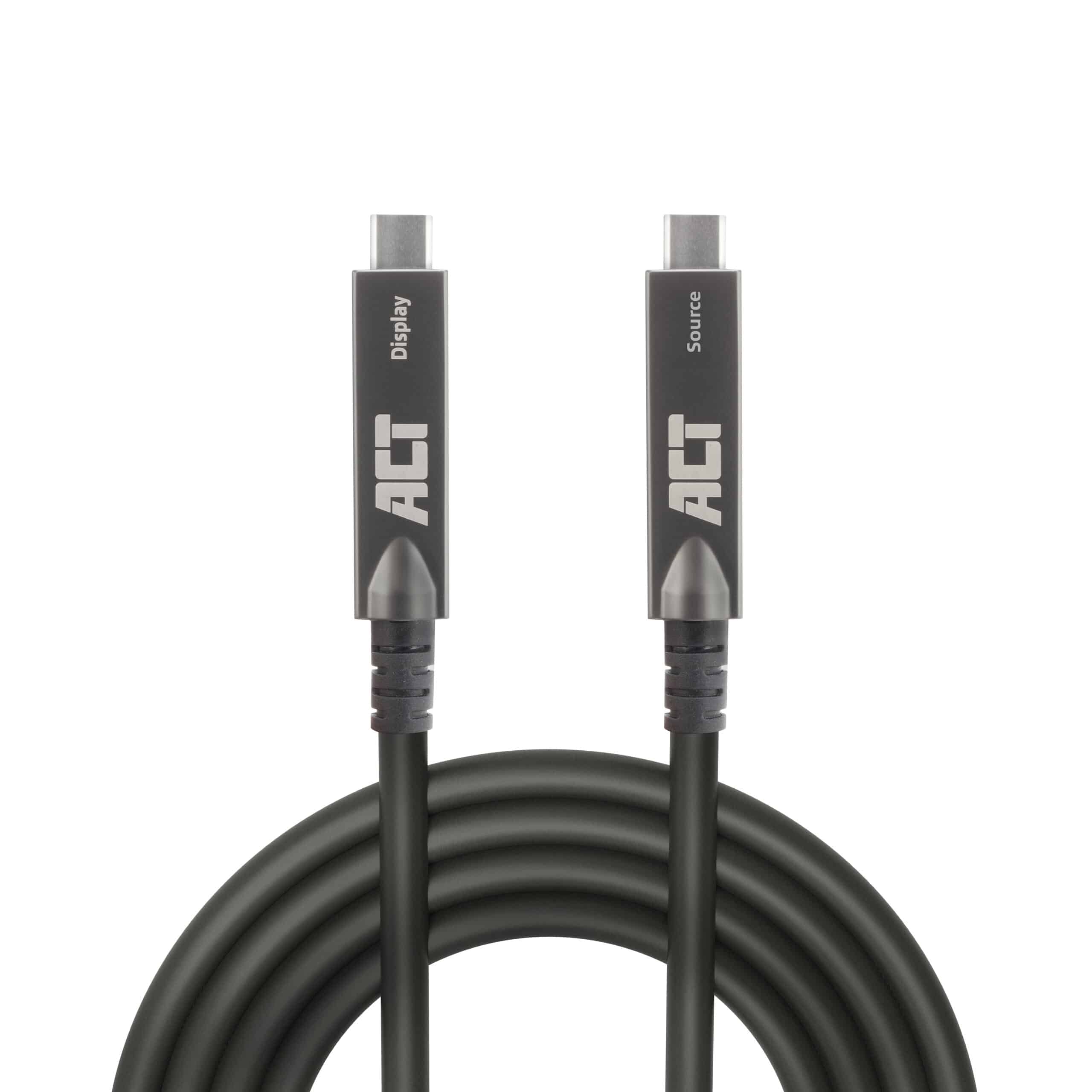 ACT USB-C 3.2 Gen2 Active Optical Cable (AOC), voor touchpanels, video, data, power, 3m - Afbeelding 6