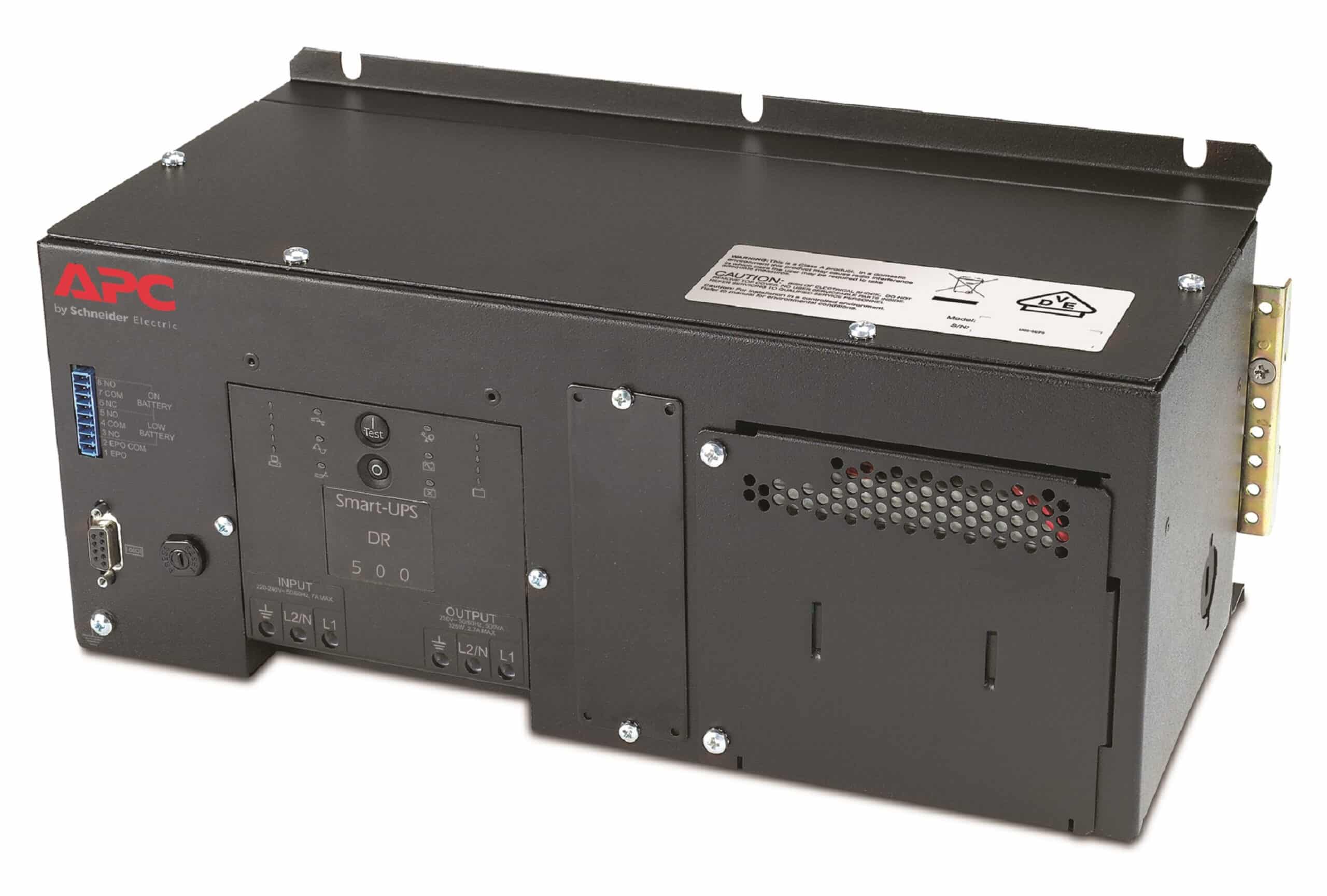 APC DIN-Rail UPS SUA500PDRI-S – 500VA, 230V, Power Module + Accu Stekkerdoos