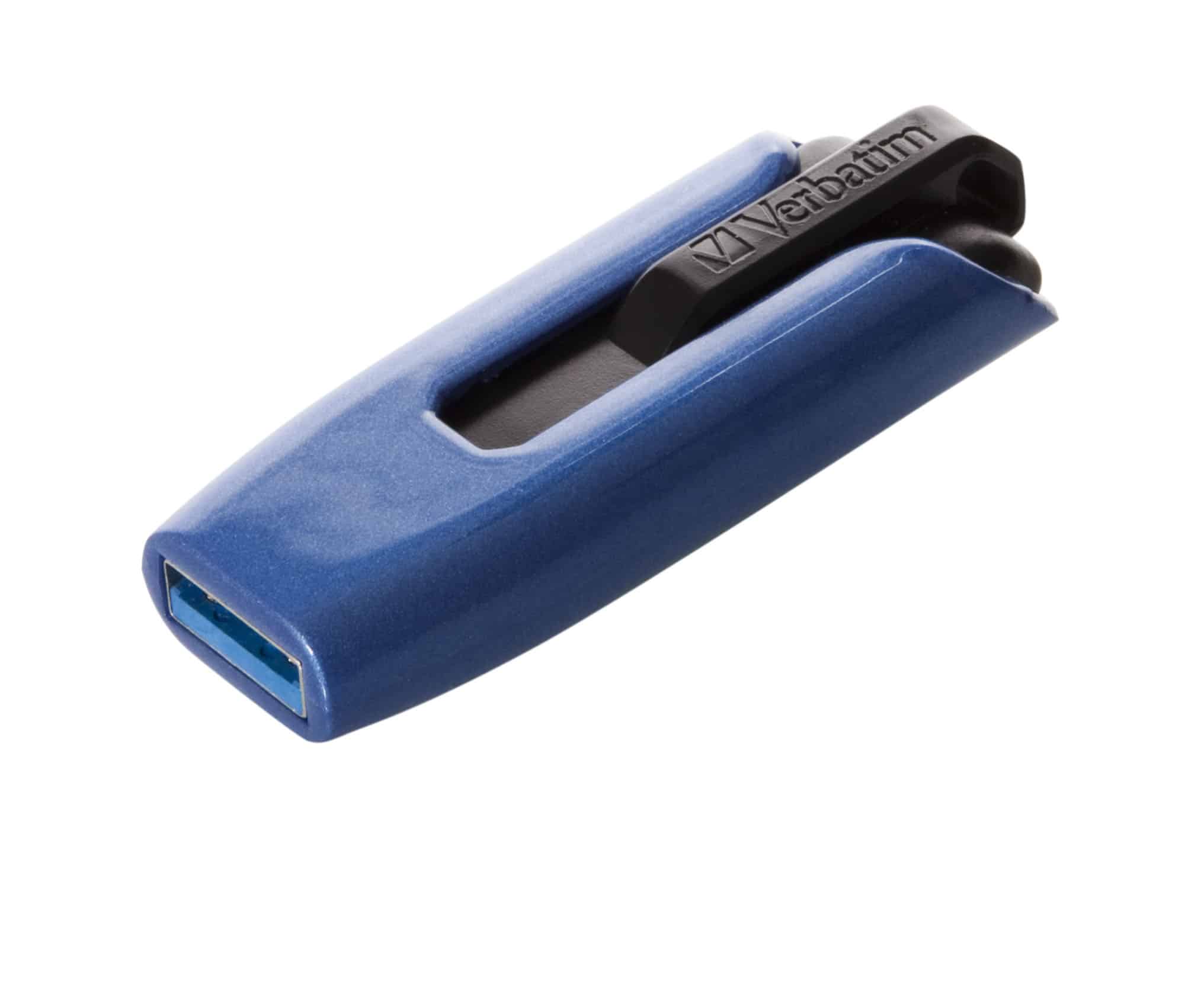 Verbatim V3 MAX - USB-Stick 3.0 128 GB - Blauw - Afbeelding 2