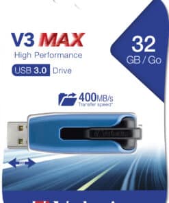Verbatim V3 MAX - USB-Stick 3.0 32 GB - Blauw - Afbeelding 5