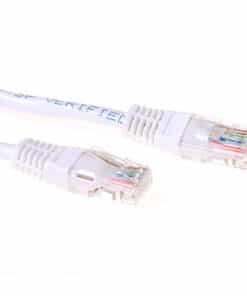 ACT Witte 0,5 meter U/UTP CAT6 patchkabel met RJ45 connectoren
