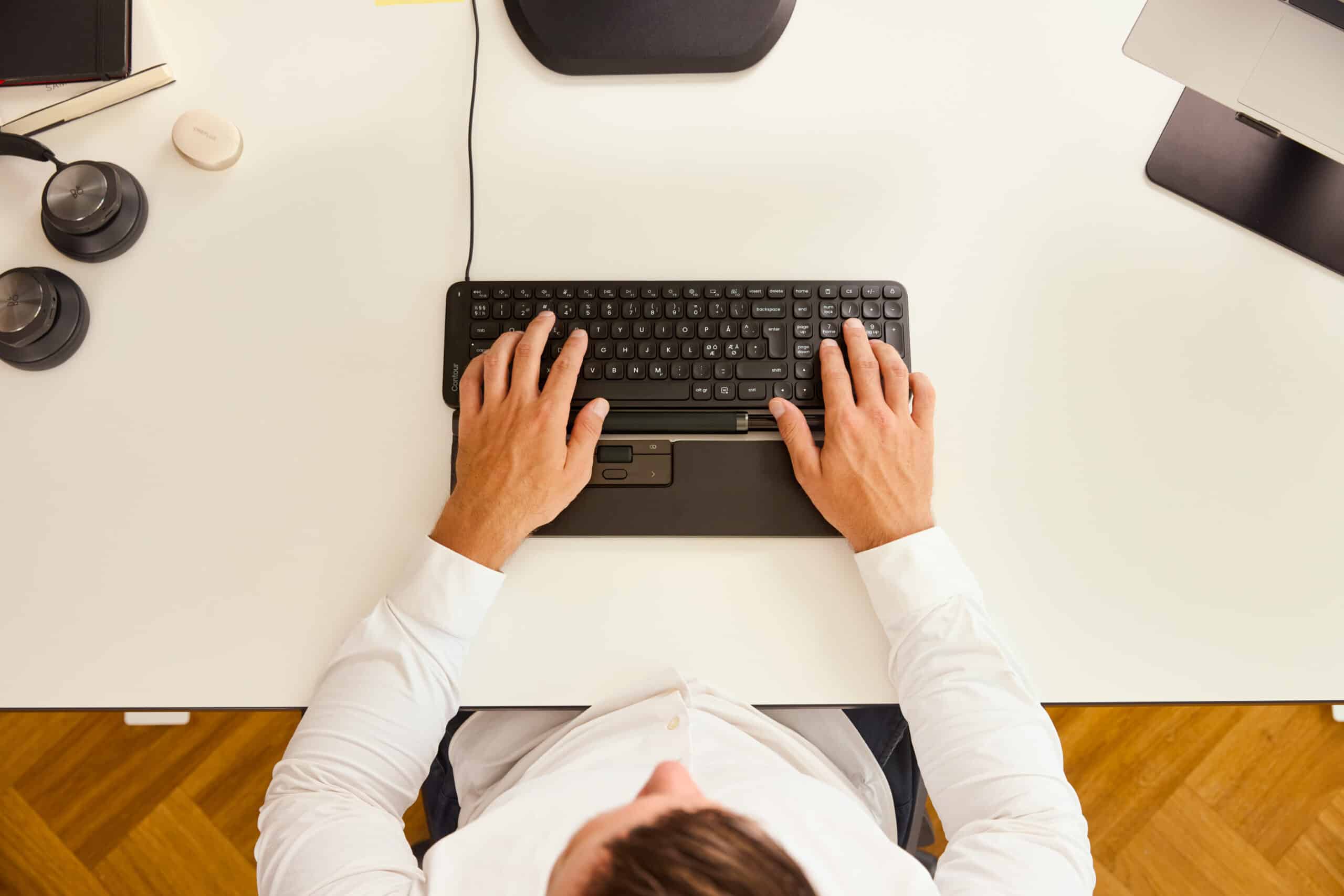 Contour Design Balance toetsenbord Kantoor USB AZERTY Frans Zwart - Afbeelding 5