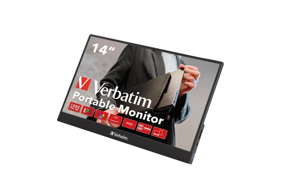 Verbatim 49590 computer monitor 35,6 cm (14") 1920 x 1080 Pixels Full HD LCD Zwart - Afbeelding 6