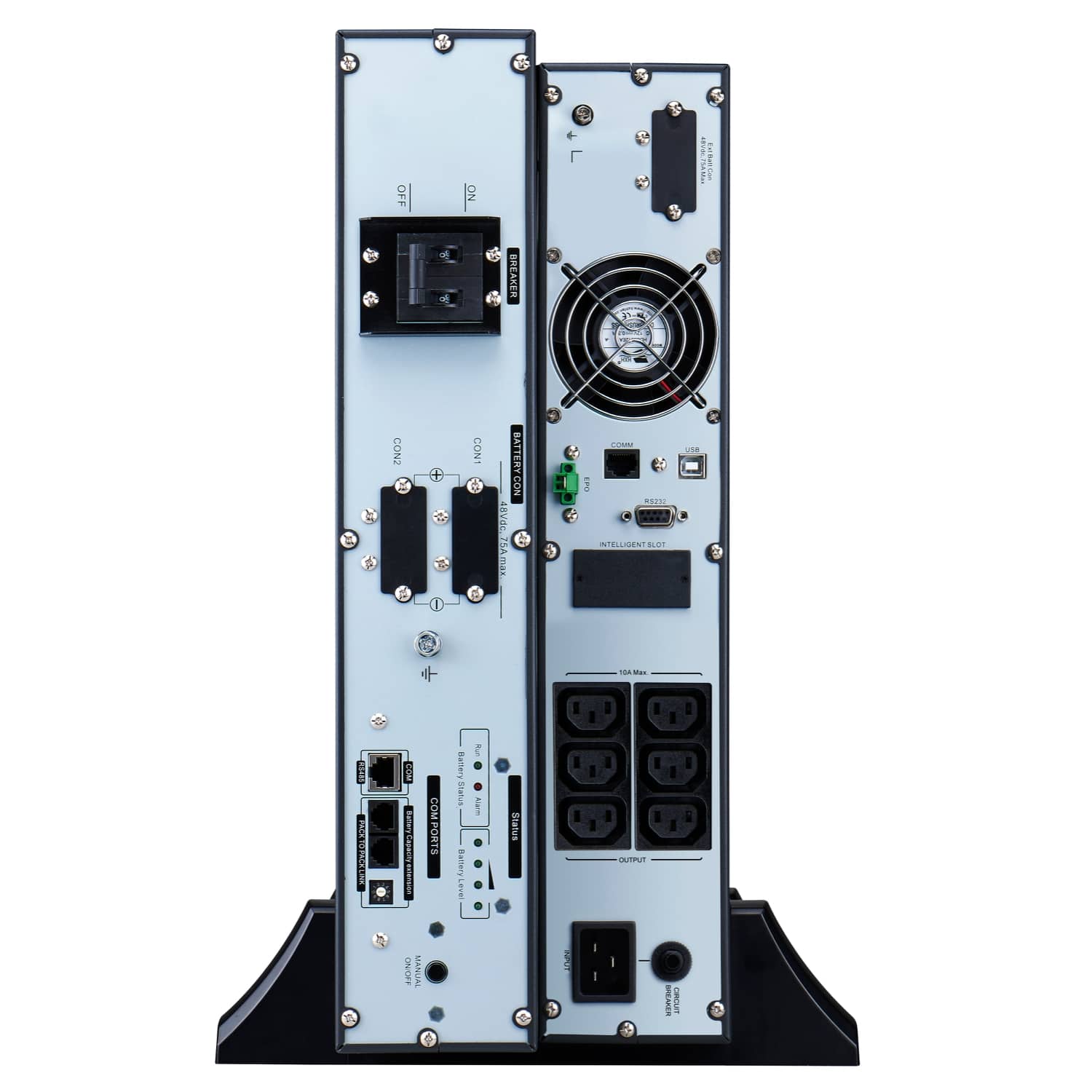 APC Easy-UPS On-Line SRVL2KRILRK Noodstroomvoeding - Li-ion, 6x C13, Rack/tower convertible, extendable runtime, 2000VA Stekkerdoos - Afbeelding 6