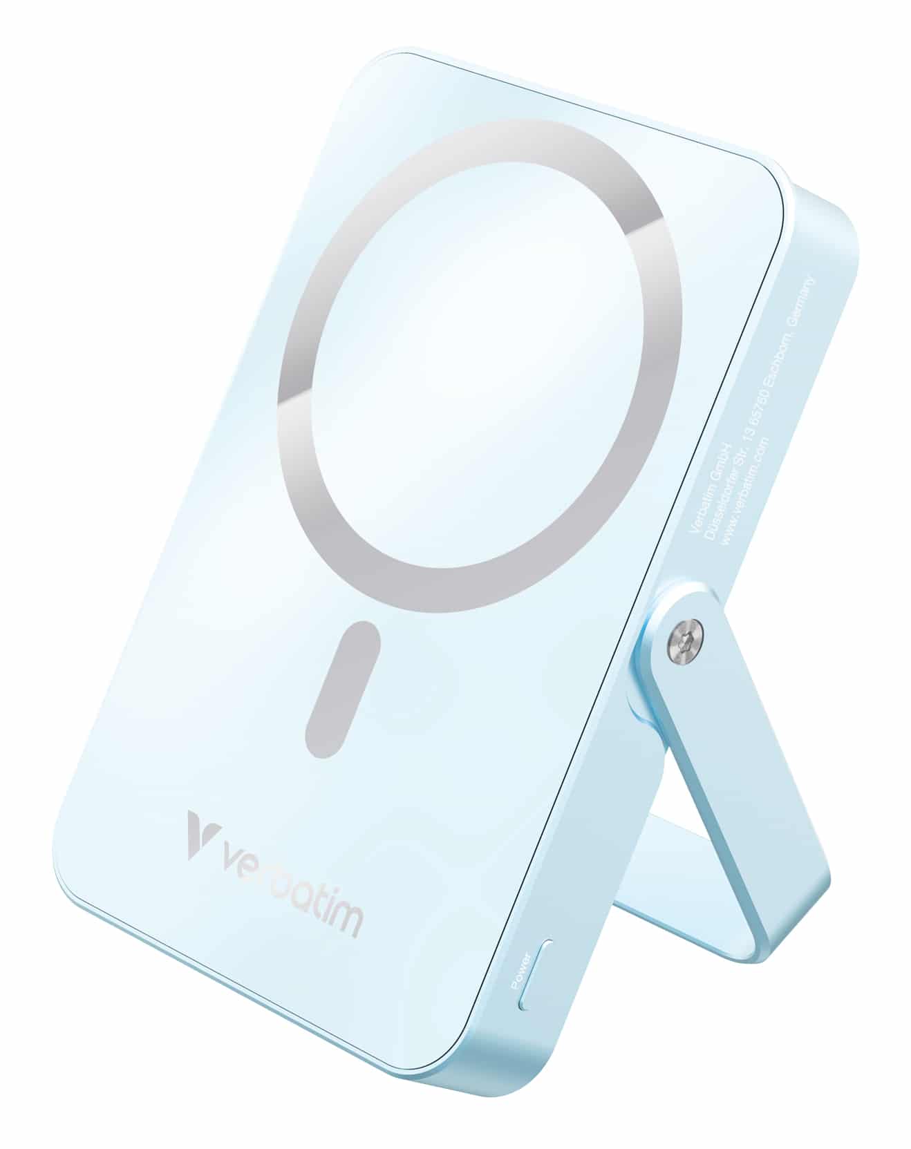 Verbatim Charge 'n' Go Magnetische Draadloze Power Bank 10000 mAh met standaard - Blauw