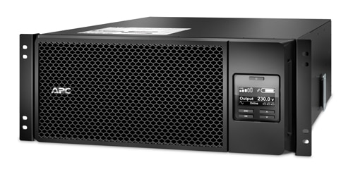APC Smart-UPS On-Line SRT6KRMXLI-6W - 6kW/VA, 6x C13, 4x C19, hardwire 1 fase uitgang, rackmountable, Embedded NMC, 6 jaar garantie