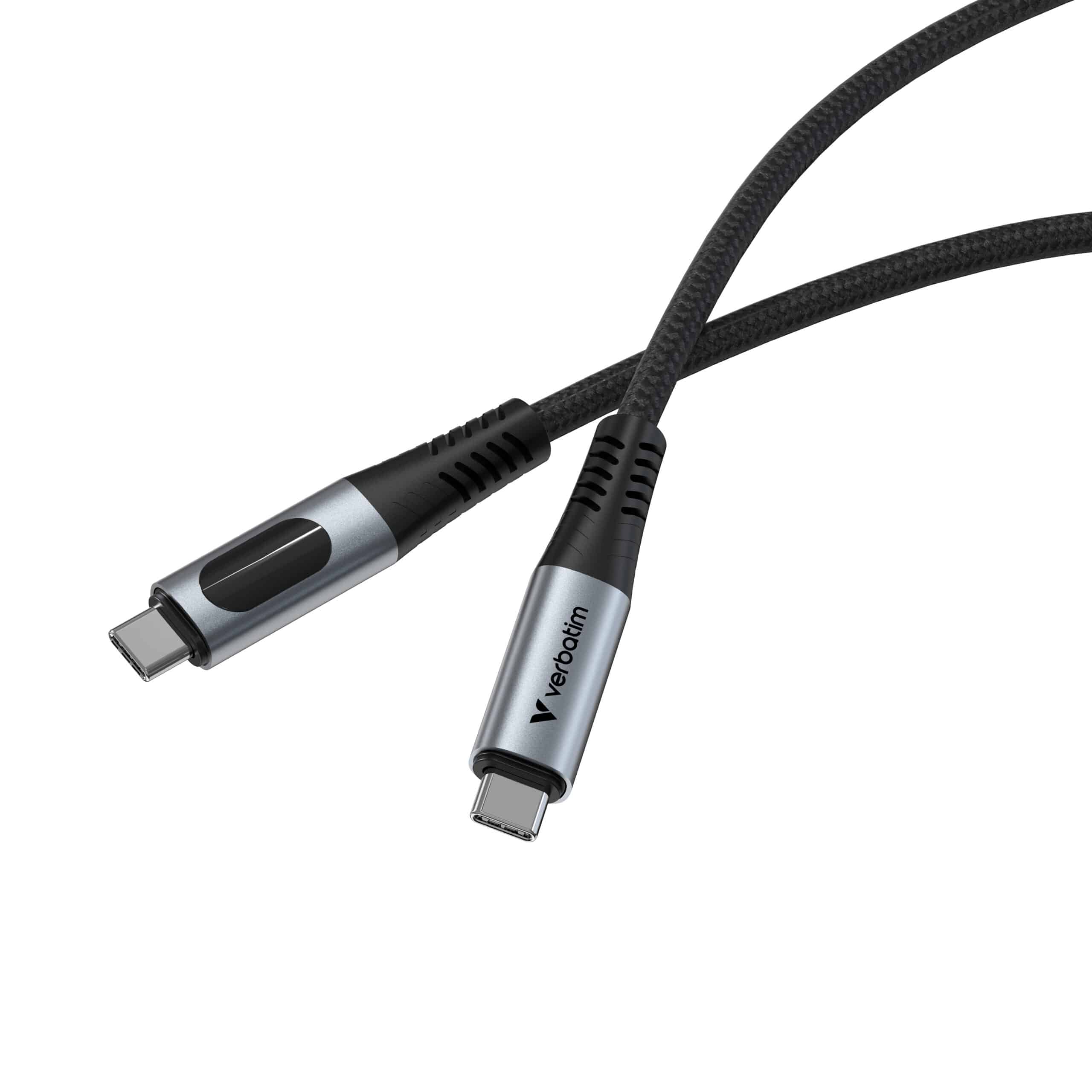 Verbatim 31849 USB-kabel USB4 Gen 2x2 1,2 m USB C 40 Gbit/s 240 W Zwart - Afbeelding 2