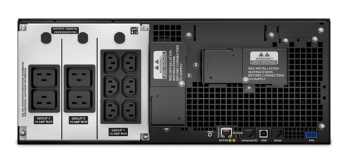 APC Smart-UPS On-Line SRT6KRMXLI-6W - 6kW/VA, 6x C13, 4x C19, hardwire 1 fase uitgang, rackmountable, Embedded NMC, 6 jaar garantie - Afbeelding 3