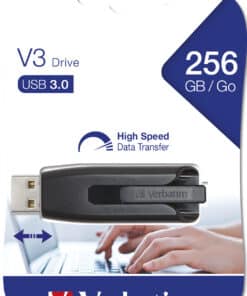 Verbatim V3 - USB-Stick 3.0 256 GB - Zwart - Afbeelding 4