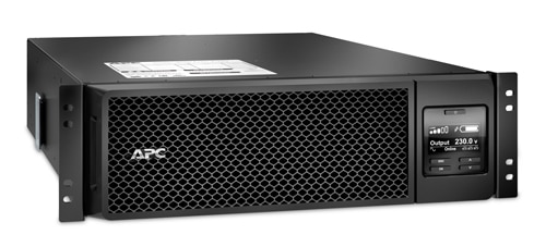 APC Smart-UPS On-Line SRT5KRMXLI-6W - 5000VA,6x C13, 4x C19 uitgang, rackmountable, Embedded NMC, 6 jaar garantie