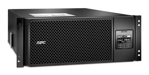 APC Smart-UPS On-Line SRT6KRMXLI-6W - 6kW/VA, 6x C13, 4x C19, hardwire 1 fase uitgang, rackmountable, Embedded NMC, 6 jaar garantie - Afbeelding 2