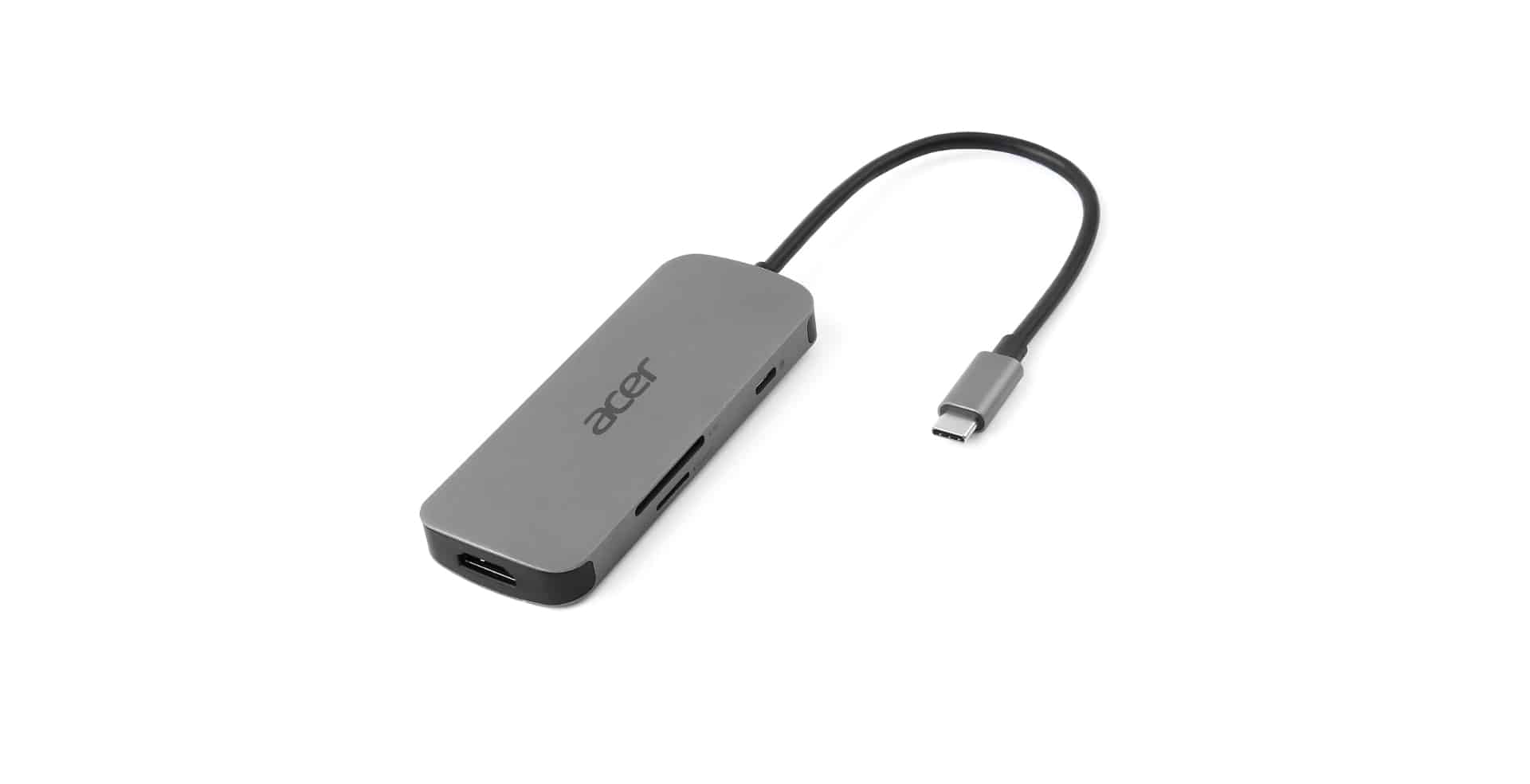 Acer 7in1 Type C Dongle Bedraad USB 3.2 Gen 1 (3.1 Gen 1) Type-C Zilver - Afbeelding 2
