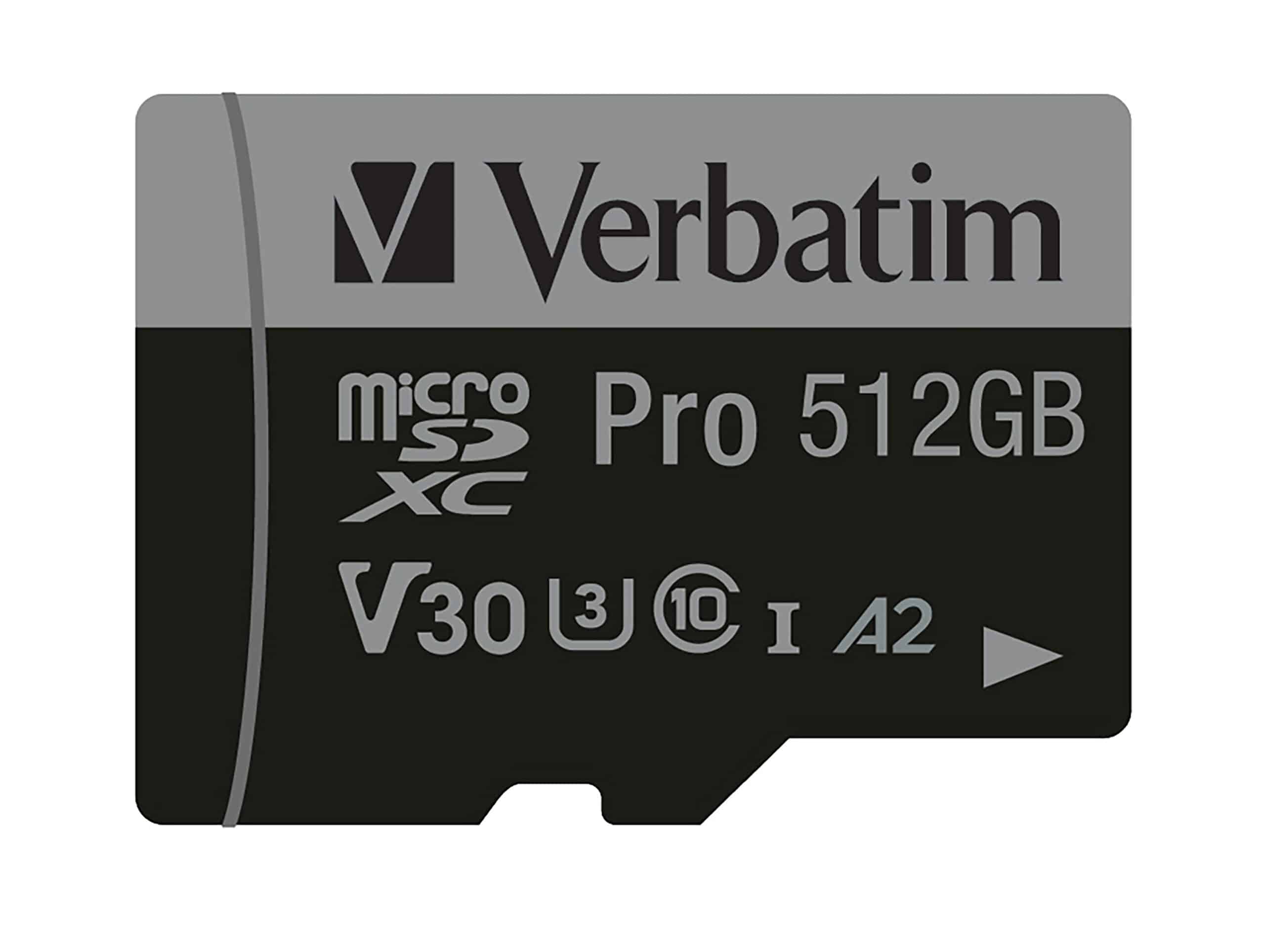 Verbatim Pro U3 512GB Micro SDXC Card - Afbeelding 3