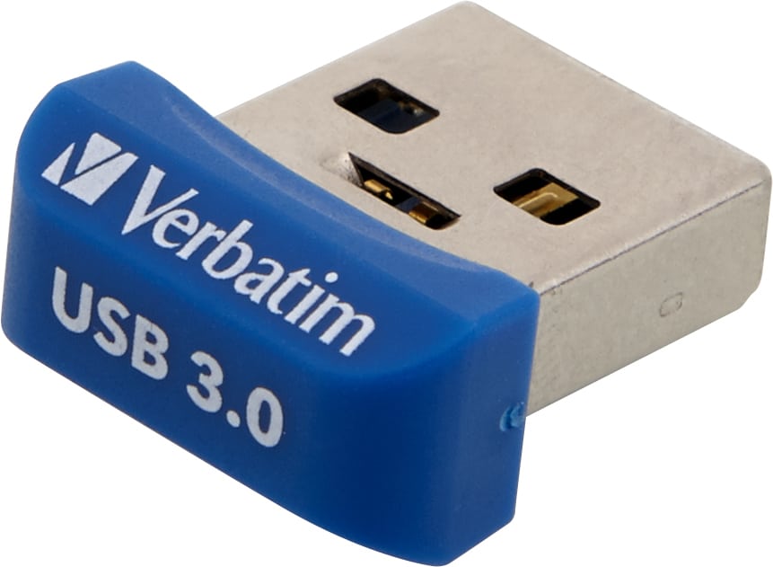 Verbatim Store 'n' Stay NANO - USB-Stick 3.0 16 GB - Blauw - Afbeelding 2