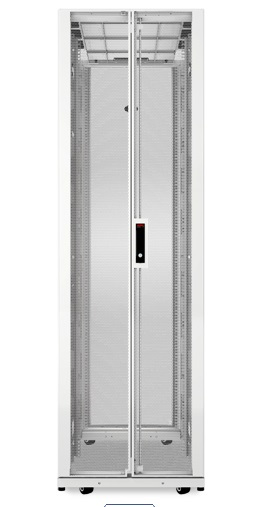 APC NetShelter SX 42U 750mm brede x 1200mm diepe netwerkbehuizing met zijden, wit