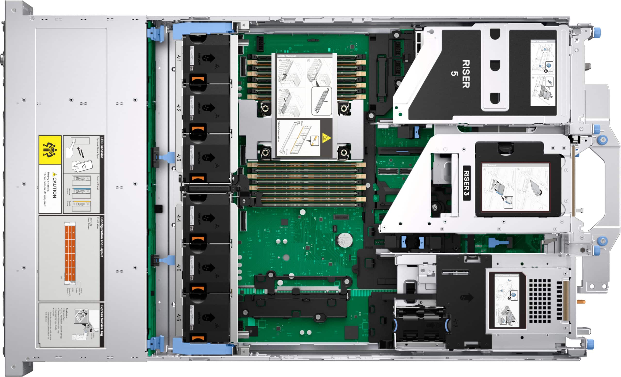 DELL R570 server 1,92 TB Rack (2U) Intel Xeon 6 6517P 3,2 GHz 32 GB DDR5-SDRAM 1100 W - Afbeelding 5