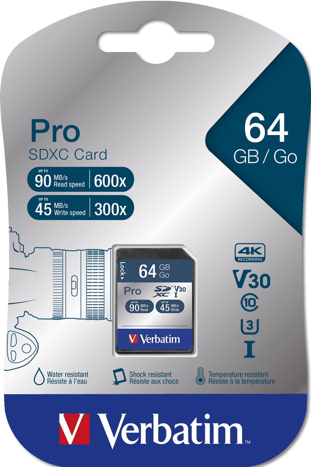 Verbatim Pro 64 GB SDXC UHS Klasse 10