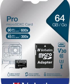 Verbatim Pro 64 GB MicroSDXC UHS Klasse 10
