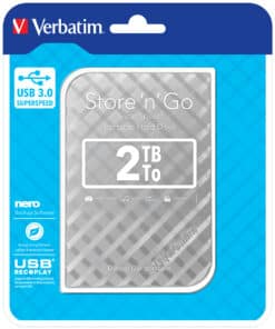 Verbatim Draagbare vaste Store 'n' Go-schijf met USB 3.0 van 2 TB Zilver - Afbeelding 4