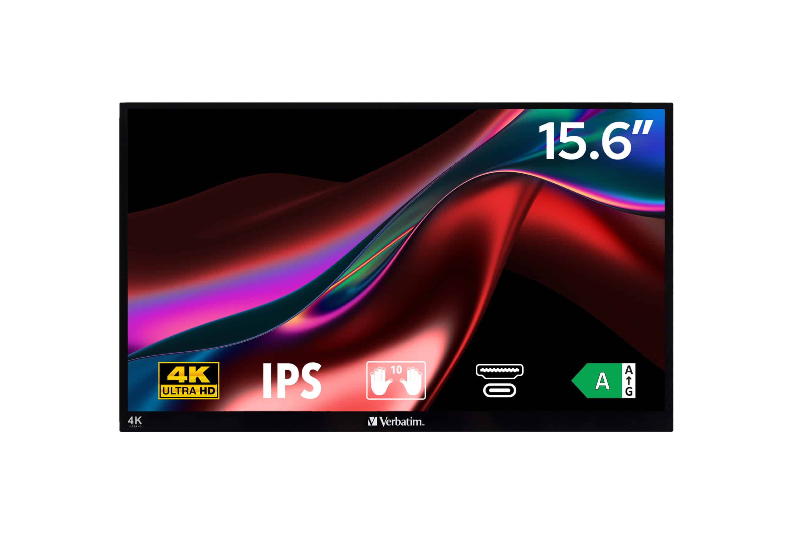 Verbatim Draagbaar aanraakscherm Ultra HD 4K - 15,6” Monitor - Afbeelding 3