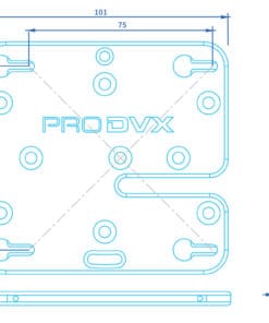 ProDVX GM 75 | Single Plate Glass Mount Bracket