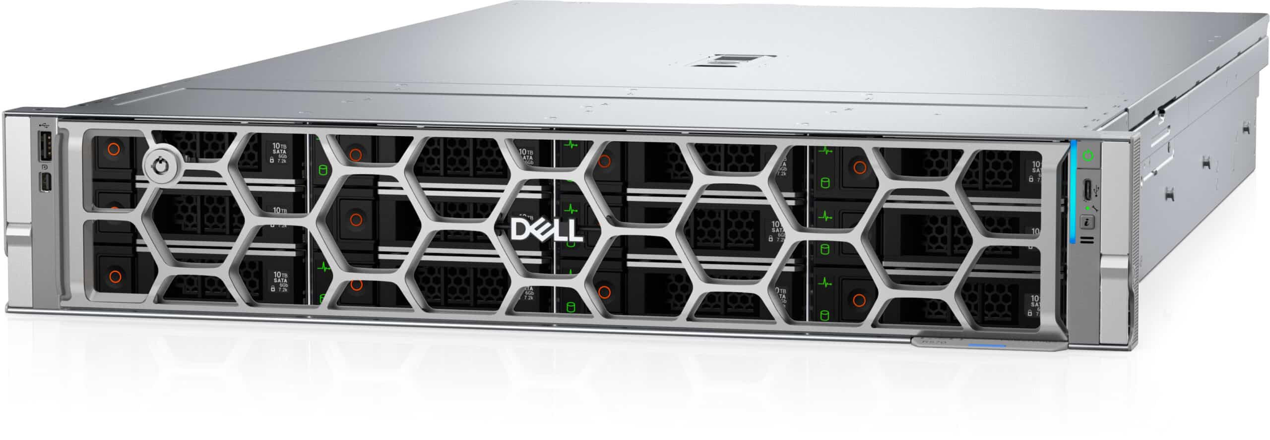 DELL R570 server 1,92 TB Rack (2U) Intel Xeon 6 6517P 3,2 GHz 32 GB DDR5-SDRAM 1100 W