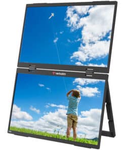 Verbatim Portable 15.6" FHD Dual Monitor Essentials Draagbare monitor Zwart 39,6 cm (15.6") LCD 1920 x 1080 Pixels