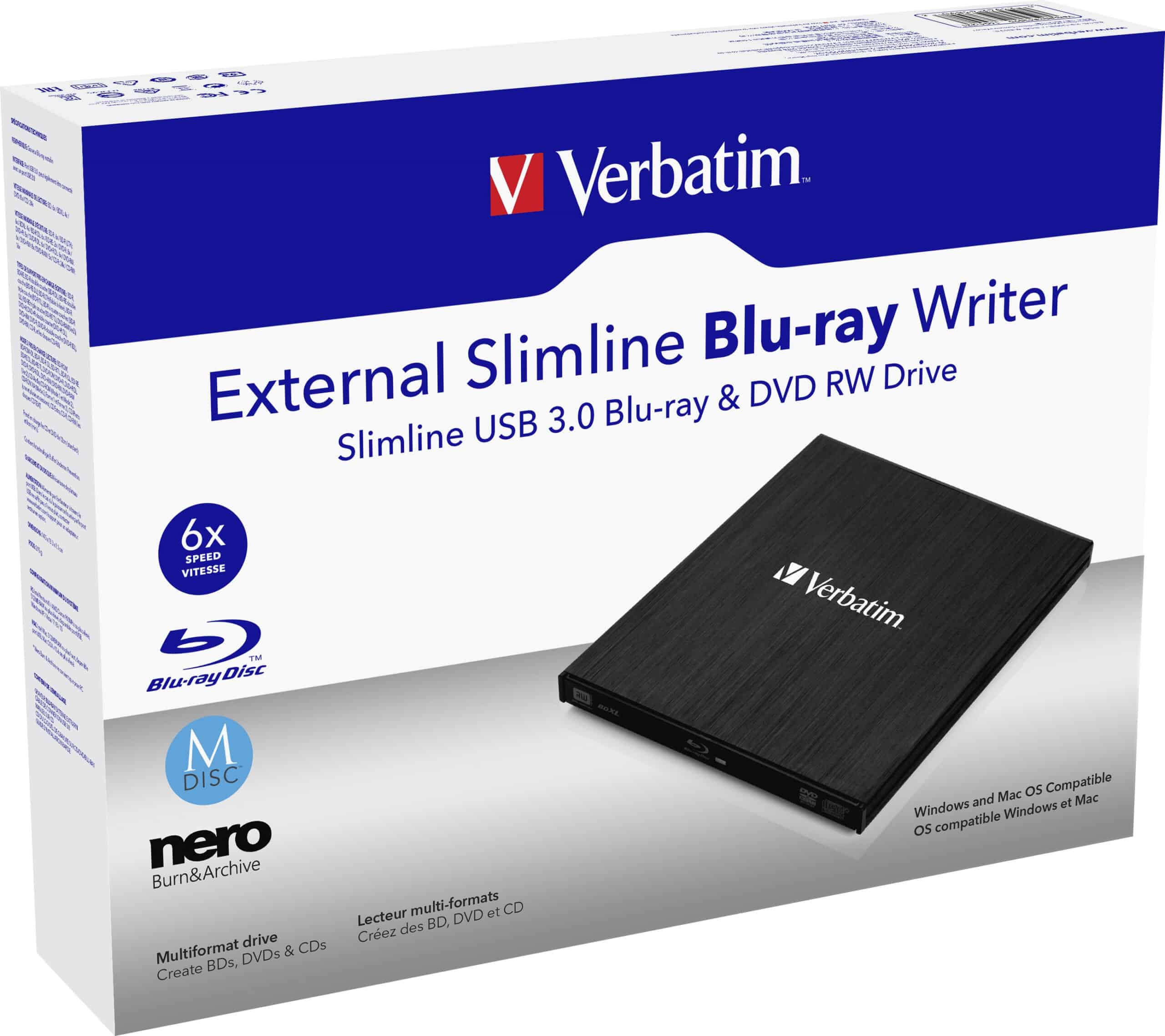 Verbatim External Slimline optisch schijfstation Blu-Ray RW Zwart - Afbeelding 6