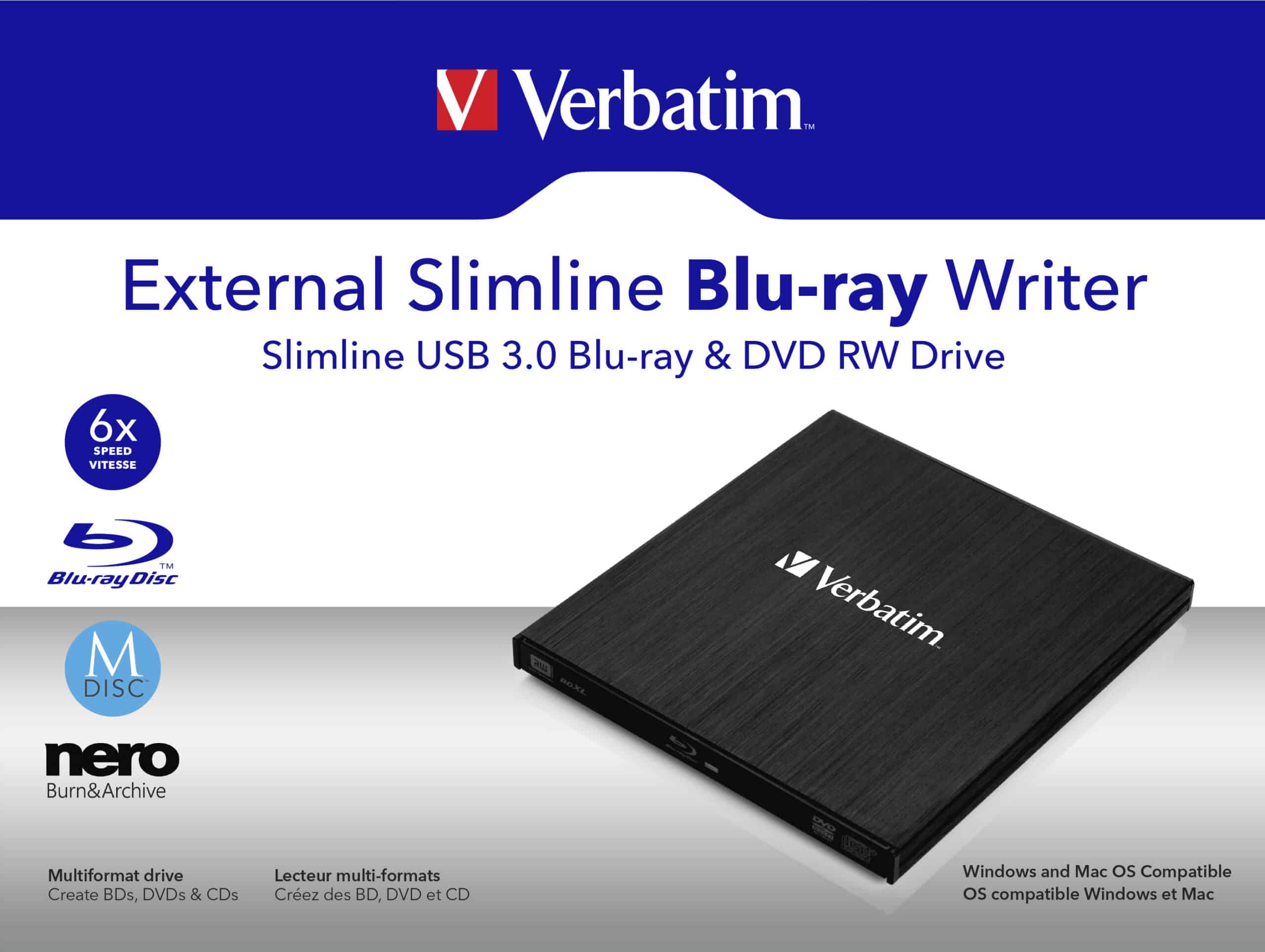 Verbatim External Slimline optisch schijfstation Blu-Ray RW Zwart - Afbeelding 5