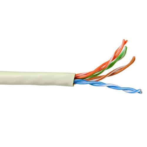 ACT CAT5E U/UTP soepel patch ivoor 100 m