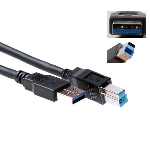 ACT USB 3.0 A male - USB B male 5,00 m