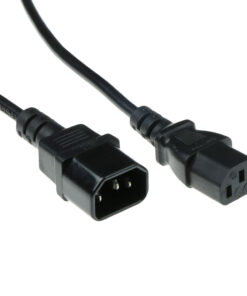 ACT Netsnoer C13 - C14 zwart 0,3 m