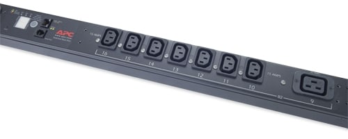 APC Geschakelde rek-PDU, nulU, 12,5kW, 208V,(21)C13&(3)C19;3" snoer - Afbeelding 2
