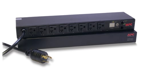 APC Rack PDU, geschakeld, 1U, 20A, 120V, (8)5-20