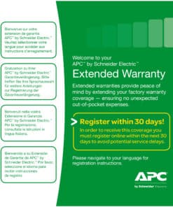 APC Uitgebreide garantie, Easy UPS SMV SMVS, niveau 02, 1 jaar
