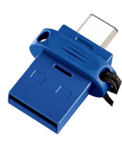 Verbatim Dual - USB-Stick 3.0 32 GB - USB-C / USB-A - Blauw - Afbeelding 4
